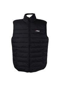 Kamizelka turystyczna męska Fila Berglicht Vest. Kolor: czarny. Materiał: poliester