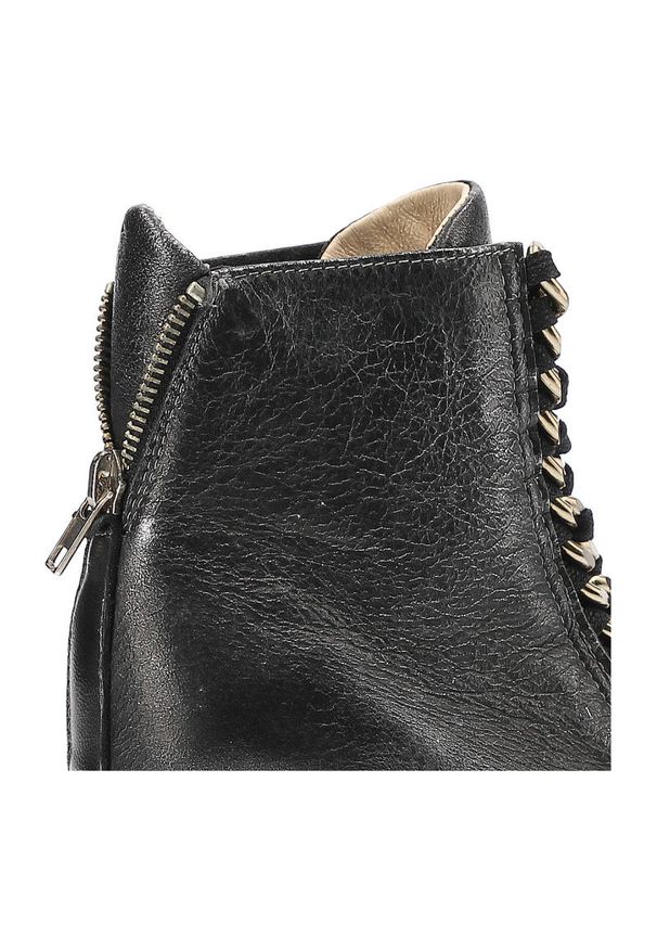 Sneakersy damskie Neścior, ze skóry licowej na koturnie i sznurowane, nikiel, 088-B. Okazja: na co dzień. Zapięcie: sznurówki. Kolor: srebrny. Materiał: skóra. Obcas: na koturnie. Styl: casual