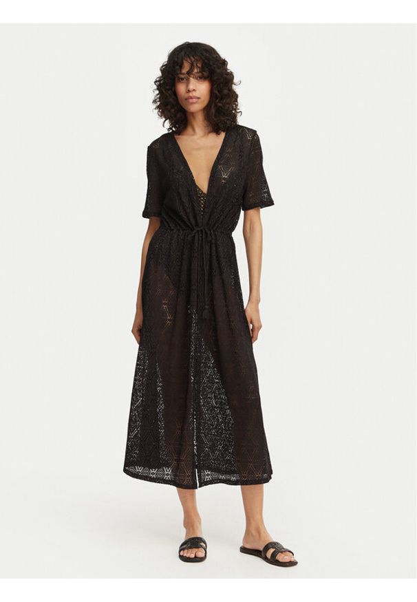 Vero Moda Kardigan Maya 10304466 Czarny Regular Fit. Kolor: czarny. Materiał: syntetyk