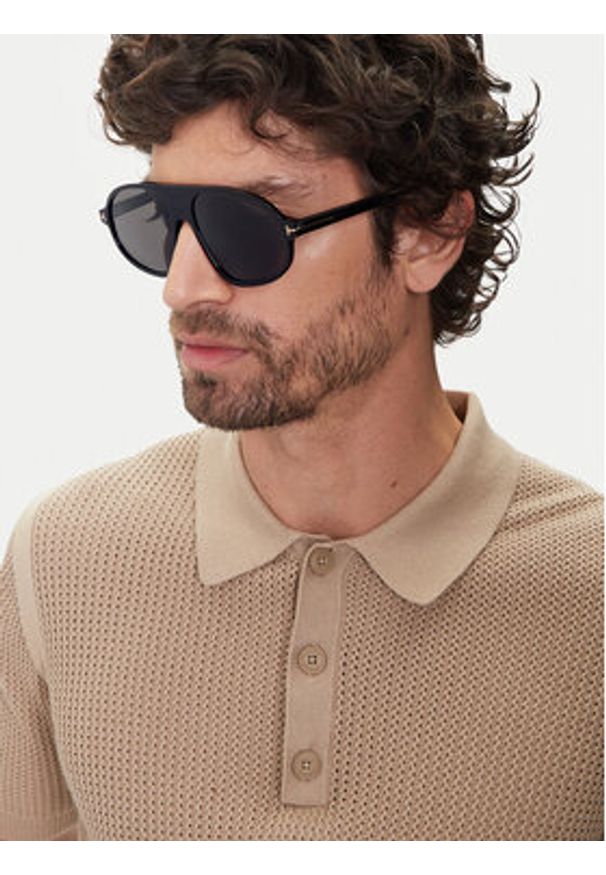 Tom Ford Okulary przeciwsłoneczne FT1178 01A Czarny. Kolor: czarny