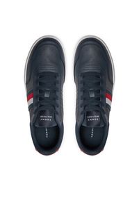 TOMMY HILFIGER - Tommy Hilfiger Sneakersy Th Basket Core Lite FM0FM05116 Granatowy. Kolor: niebieski. Materiał: materiał #6