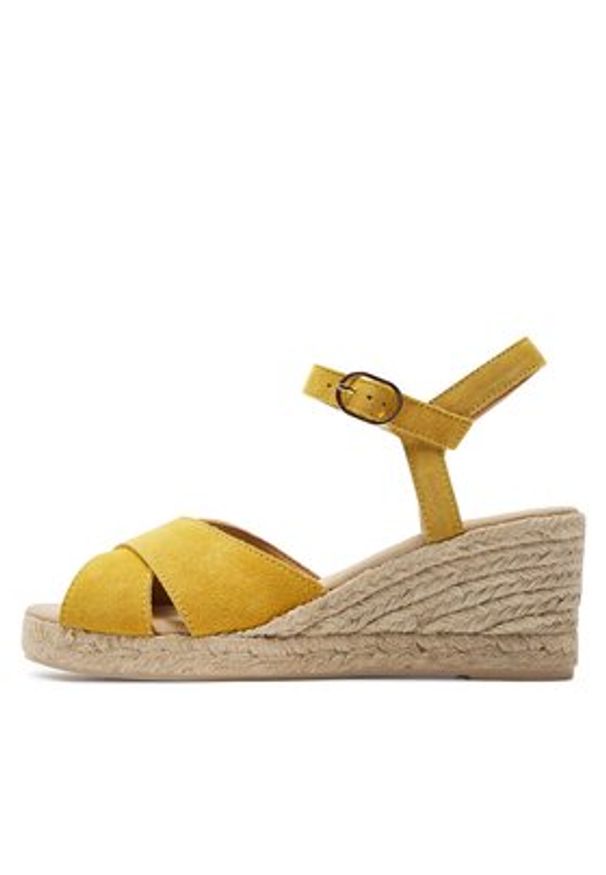 Geox Espadryle D Gelsa Low D45NGC 00022 C2000 Żółty. Kolor: żółty. Materiał: zamsz, skóra