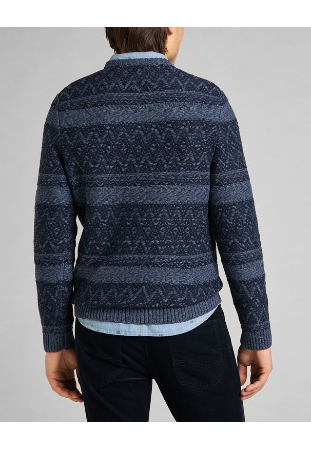 Lee - MĘSKI SWETER LEE CREW SEAS KNIT NAVY L83GNW35 112140936