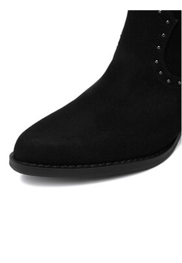 DeeZee Kowbojki LR230702 Czarny. Kolor: czarny. Materiał: materiał