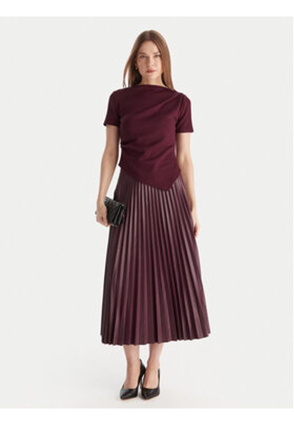 Vero Moda Bluzka Nelli 10335687 Fioletowy Regular Fit. Kolor: fioletowy. Materiał: wiskoza