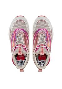Love Moschino - LOVE MOSCHINO Sneakersy JA15025G0HIQ201A Biały. Kolor: biały. Materiał: materiał #7