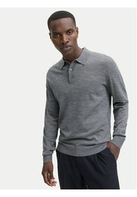 Jack & Jones - Jack&Jones Sweter Merino 12281757 Szary Regular Fit. Kolor: szary. Materiał: wełna #3