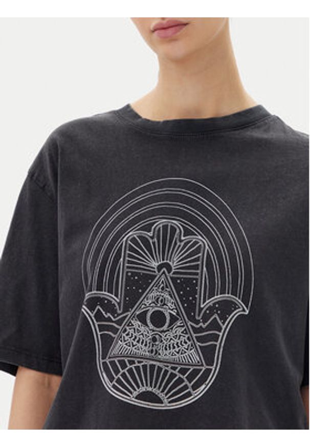 JDY T-Shirt Carla 15341561 Czarny Regular Fit. Kolor: czarny. Materiał: bawełna