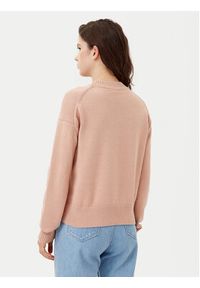 Calvin Klein Jeans Sweter Monogram J20J224802 Pomarańczowy Regular Fit. Kolor: pomarańczowy. Materiał: bawełna #4