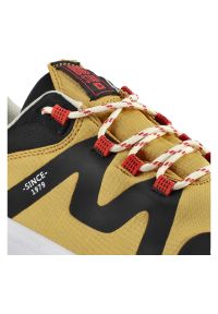Big-Star - Sneakersy damskie Big Star, materiał tekstylny z technicznym sznurowaniem wzmocnioną strefą palców oraz podeszwą z agresywnym bieżnikiem poprawiający. Okazja: na co dzień. Kolor: żółty. Materiał: materiał, skóra. Szerokość cholewki: normalna #8