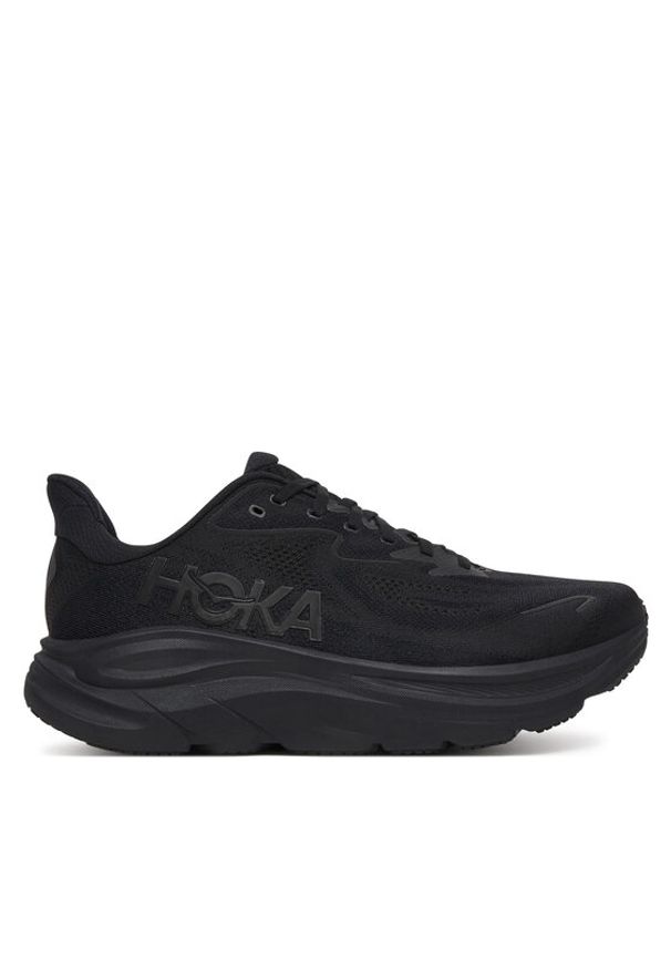HOKA - Hoka Buty do biegania Clifton 10 Wide Czarny. Kolor: czarny. Materiał: materiał
