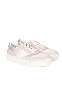 Liu Jo Sneakersy "Alicia 505" | 4A3701EX097 | Kobieta | Różowy. Okazja: na co dzień, na spacer, do pracy. Nosek buta: okrągły. Kolor: różowy. Materiał: skóra ekologiczna. Sport: turystyka piesza
