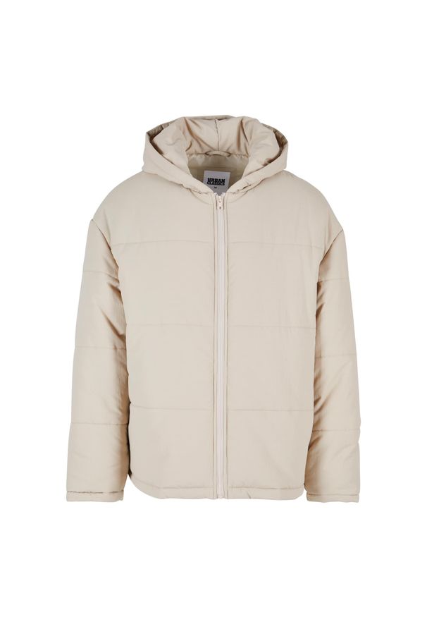 Wyściełana kurtka z kapturem Urban Classics. Typ kołnierza: kaptur. Kolor: beżowy. Materiał: puch