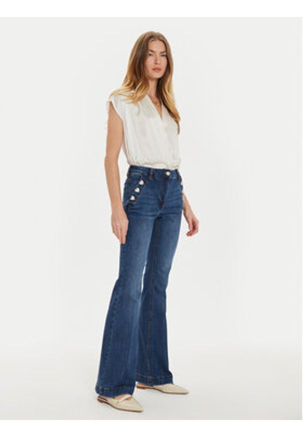 Motivi Jeansy P481Q203448N Granatowy Regular Fit. Kolor: niebieski