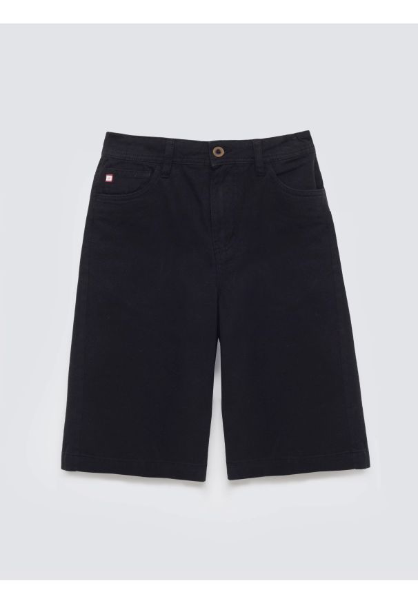 Big-Star - szorty chłopięce czarne daegir 906. Okazja: na co dzień. Kolor: czarny. Materiał: tkanina, jeans. Długość: długie. Styl: casual, klasyczny, elegancki