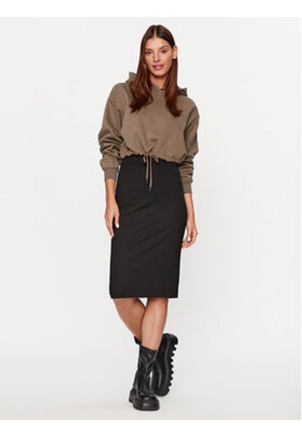 JJXX Bluza 12238604 Brązowy Loose Fit. Kolor: brązowy. Materiał: bawełna, syntetyk
