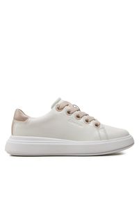 Calvin Klein Sneakersy Cupsole Lace Up Lth HW0HW02085 Biały. Kolor: biały #1