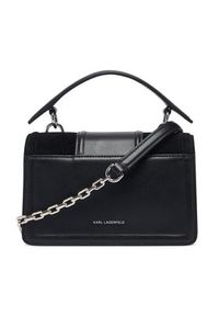 Karl Lagerfeld - KARL LAGERFELD Torebka A4W30276 Czarny. Kolor: czarny. Materiał: skórzane, zamszowe #6