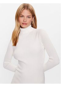 Kontatto Sukienka dzianinowa 3M7616N Biały Slim Fit. Kolor: biały. Materiał: syntetyk #5