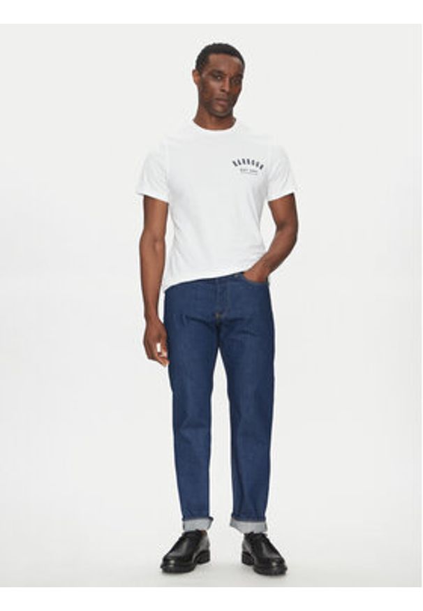 Barbour T-Shirt Preppy MTS0502WH11 Biały Tailored Fit. Kolor: biały. Materiał: bawełna
