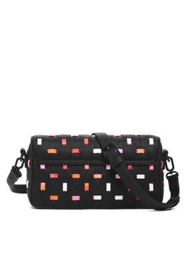 Desigual Torebka 25SAXP82 Czarny. Kolor: czarny. Materiał: skórzane