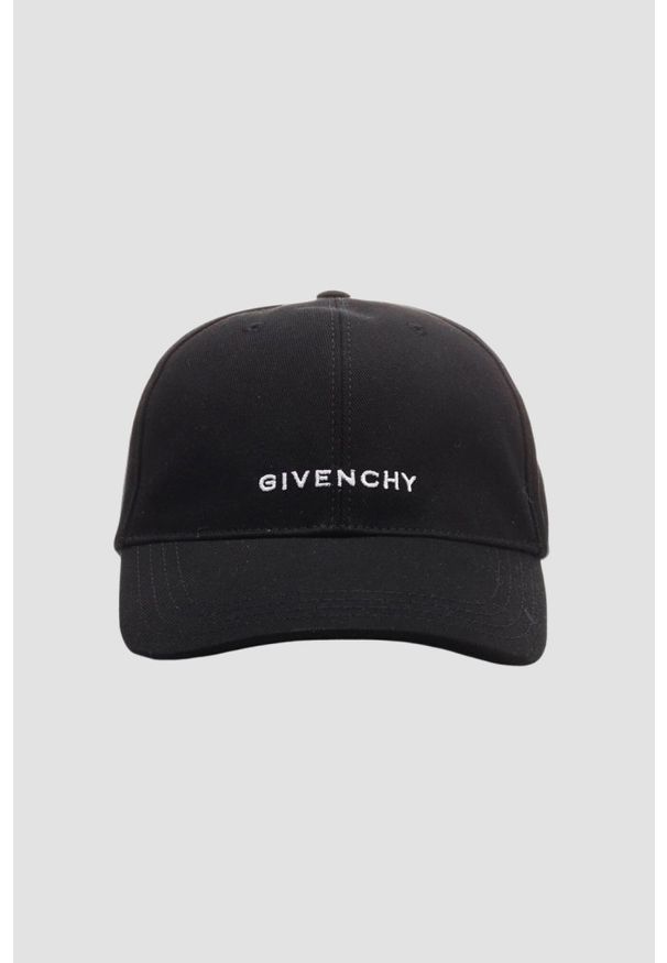 Givenchy - GIVENCHY Czarna czapka z daszkiem Curved. Kolor: czarny
