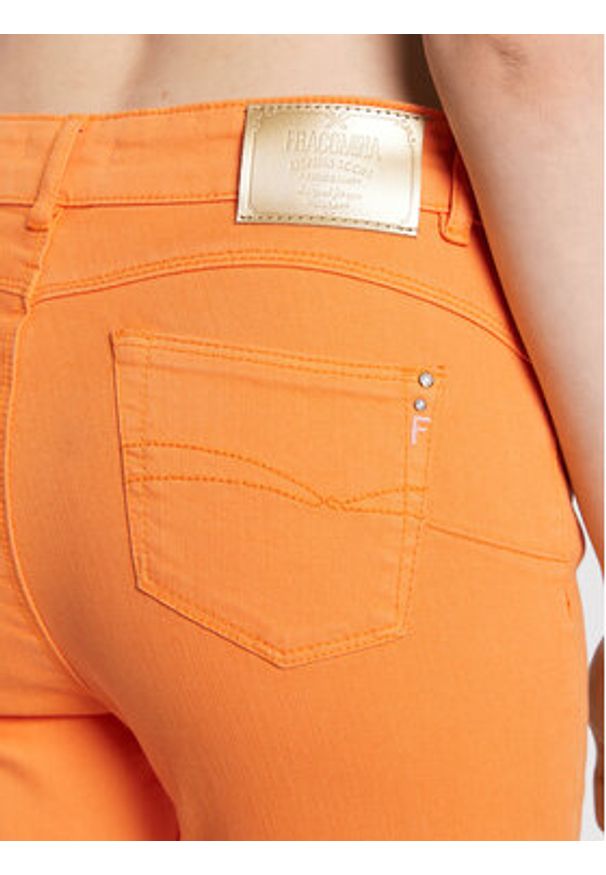 Fracomina Jeansy FP23SV8000W50101 Pomarańczowy Skinny Fit. Kolor: pomarańczowy
