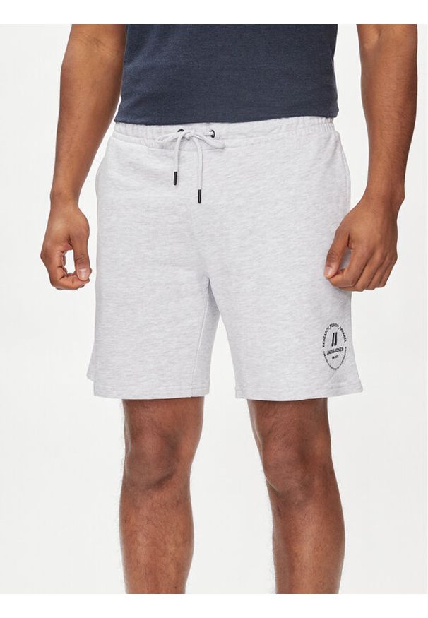 Jack & Jones - Jack&Jones Szorty sportowe Swift 12249922 Biały Comfort Fit. Kolor: biały. Materiał: bawełna. Styl: sportowy