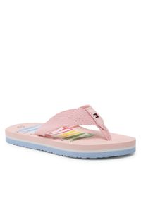 TOMMY HILFIGER - Japonki Tommy Hilfiger Logo Flap Flop T3A8-32784-0058 M Pink 302. Kolor: różowy. Materiał: materiał #1