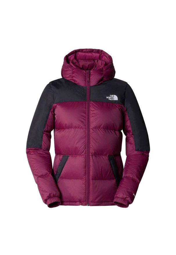 Kurtka turystyczna damska The North Face Diablo Down Hoodie. Typ kołnierza: kaptur. Kolor: czerwony, brązowy, wielokolorowy. Materiał: nylon. Sport: turystyka piesza