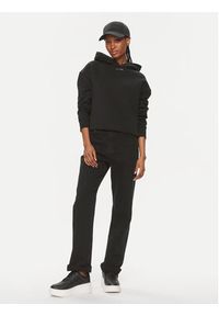 Calvin Klein Bluza Metallic Micro Logo K20K206960 Czarny Relaxed Fit. Kolor: czarny. Materiał: syntetyk, bawełna