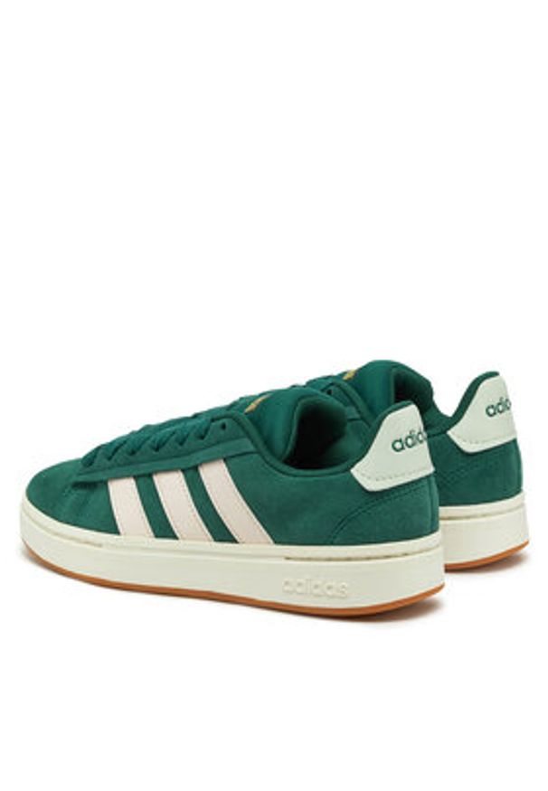 Adidas - adidas Sneakersy Grand Court Alpha JI1715 Zielony. Kolor: zielony. Materiał: skóra, zamsz