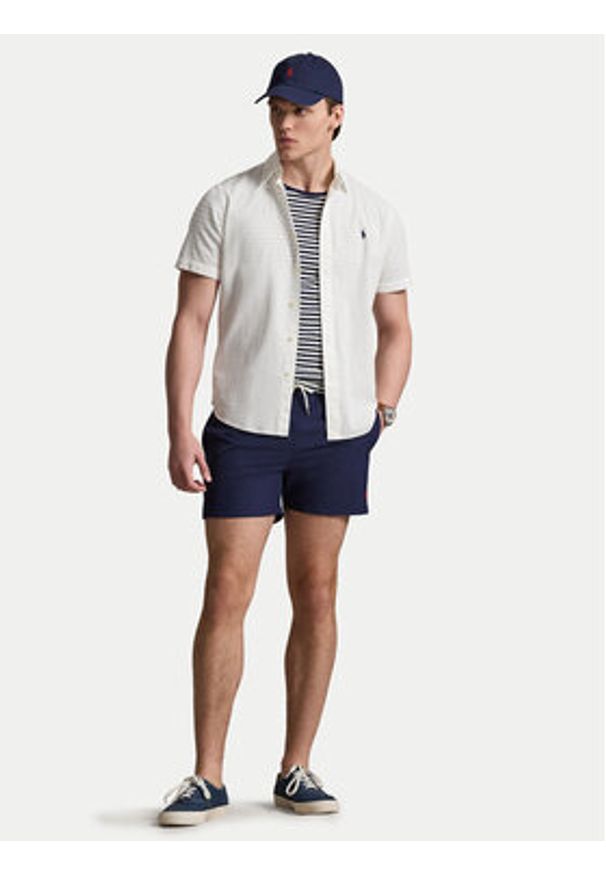 Polo Ralph Lauren Szorty kąpielowe 710B16721004 Granatowy Slim Fit. Kolor: niebieski. Materiał: syntetyk