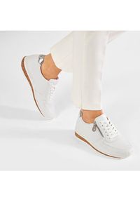 Rieker Sneakersy N5127-80 Biały. Kolor: biały. Materiał: skóra #2