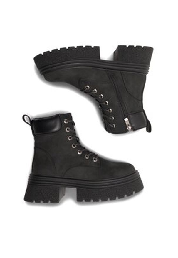 Jenny Fairy Trzewiki Roseline HY5302-1 Czarny. Kolor: czarny. Materiał: materiał