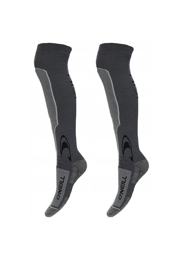 O'Neill - Skarpety narciarskie O'neill 789031. Kolor: szary. Materiał: wełna. Sport: narciarstwo