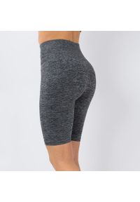 XTREME SOCKSWEAR - Krótkie legginsy sportowe dla kobiet Xtreme Sportswear Antracyt melanż. Kolor: szary. Materiał: materiał. Długość: krótkie. Wzór: melanż. Sport: fitness
