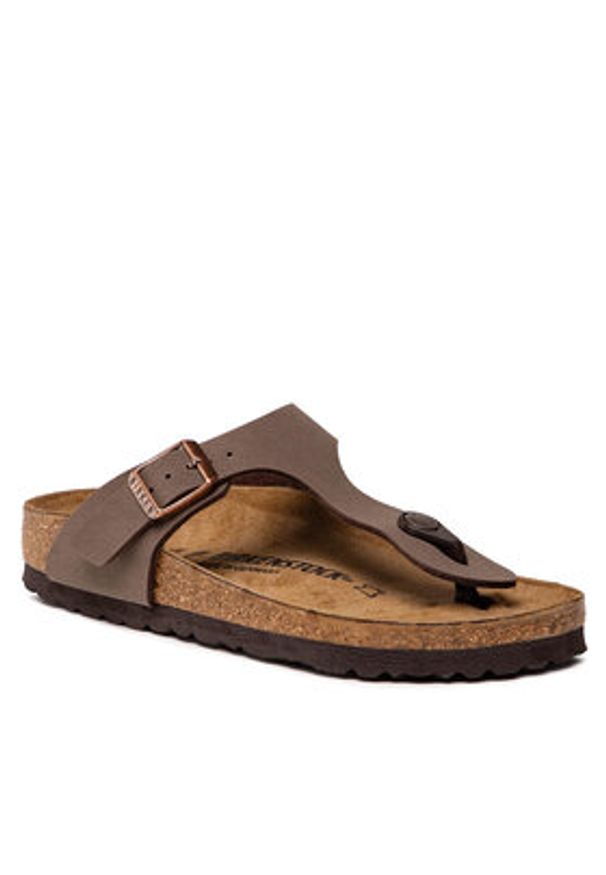 Birkenstock Japonki Gizeh Bs 0043753 Brązowy. Kolor: brązowy. Materiał: skóra