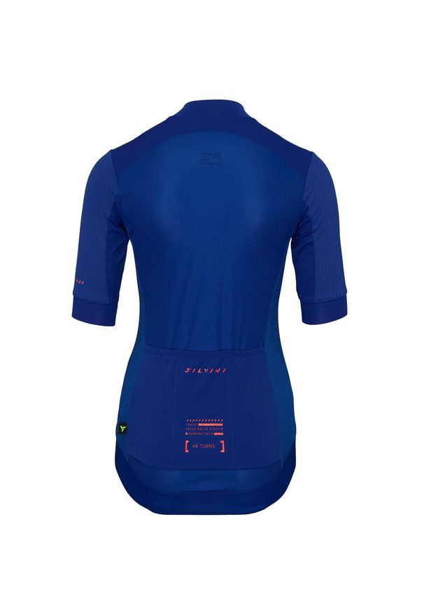 Silvini - Koszulka rowerowa (z krótkim rękawem) damska SILVINI Women Jersey TRAFOIA. Kolor: niebieski. Materiał: jersey. Długość rękawa: krótki rękaw. Długość: krótkie