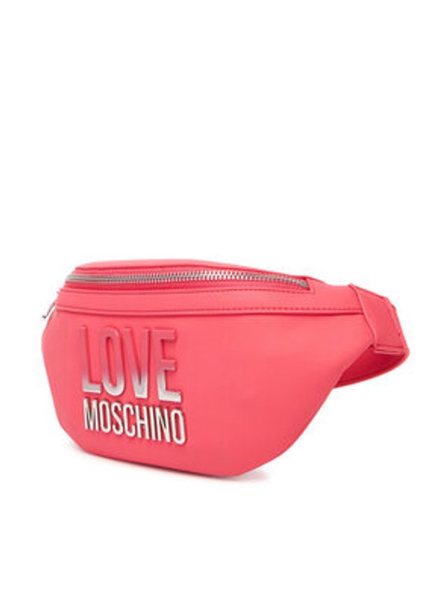 Love Moschino - LOVE MOSCHINO Saszetka nerka JC4259PP0MKD0615 Różowy. Kolor: różowy. Materiał: skóra