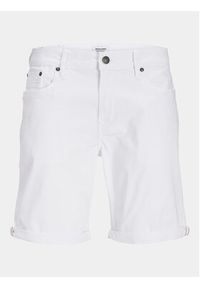 Jack & Jones - Jack&Jones Szorty jeansowe Jpstrick 12248681 Biały Regular Fit. Kolor: biały. Materiał: bawełna