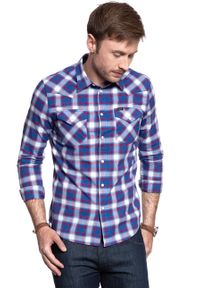 Lee - KOSZULA LEE WESTERN SHIRT LIMOGES L643GIFE 112115355. Materiał: materiał. Wzór: kratka #2