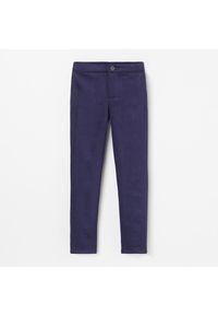 Reserved - Dopasowane spodnie - Granatowy. Kolor: niebieski #1