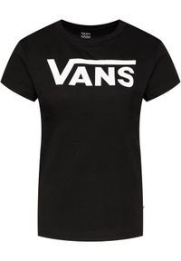 Vans T-Shirt Flying V Crew Tee VN0A3UP4 Czarny Regular Fit. Kolor: czarny. Materiał: bawełna