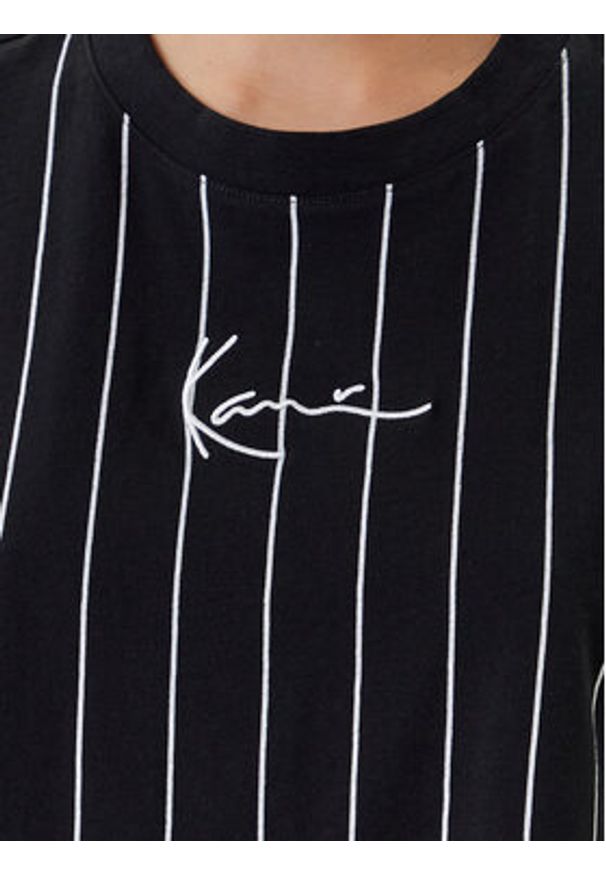 Karl Kani T-Shirt Small Signature Essential Pinstripe 6137880 Czarny Relaxed Fit. Kolor: czarny. Materiał: bawełna