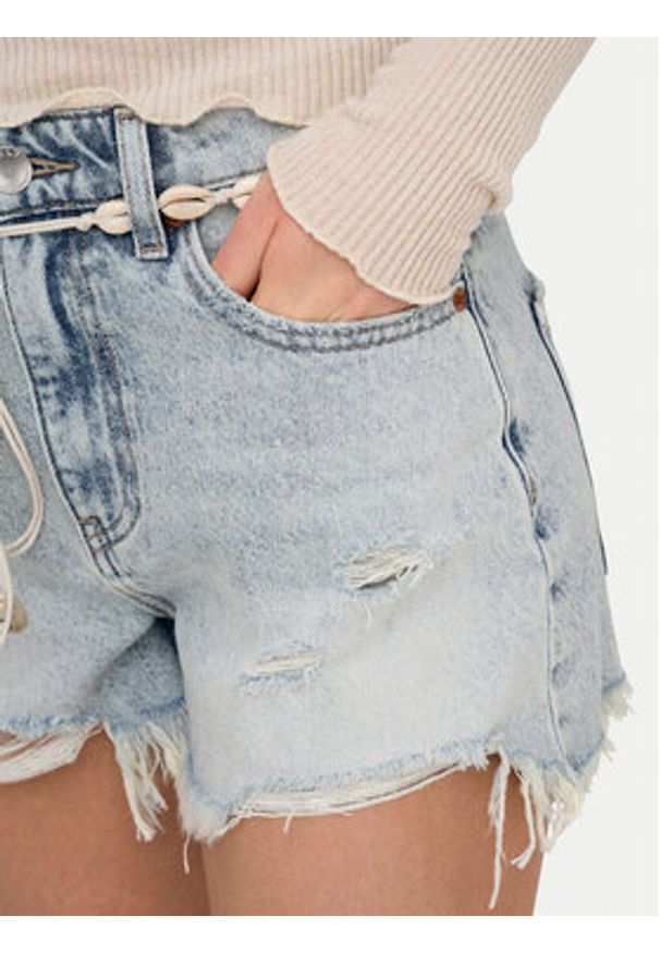 only - ONLY Szorty jeansowe Zuma 15349510 Niebieski Regular Fit. Kolor: niebieski. Materiał: bawełna