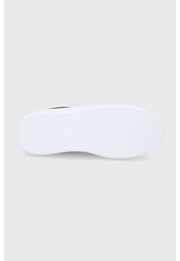 Karl Lagerfeld - Buty skórzane. Nosek buta: okrągły. Zapięcie: sznurówki. Kolor: czarny. Materiał: skóra