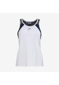 Head - Koszulka bez rękawów damska CLUB 22 Tank Top. Kolor: niebieski, biały, wielokolorowy. Materiał: materiał, poliester, jersey. Długość rękawa: bez rękawów. Wzór: aplikacja. Sport: tenis