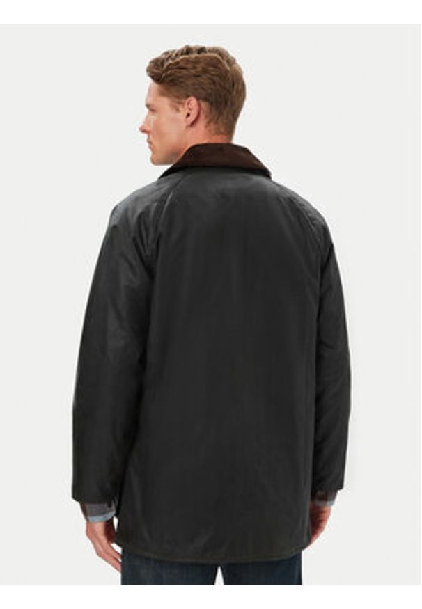 Barbour Kurtka przejściowa MWX0017SG91 Szary ciemny Regular Fit. Kolor: szary. Materiał: bawełna