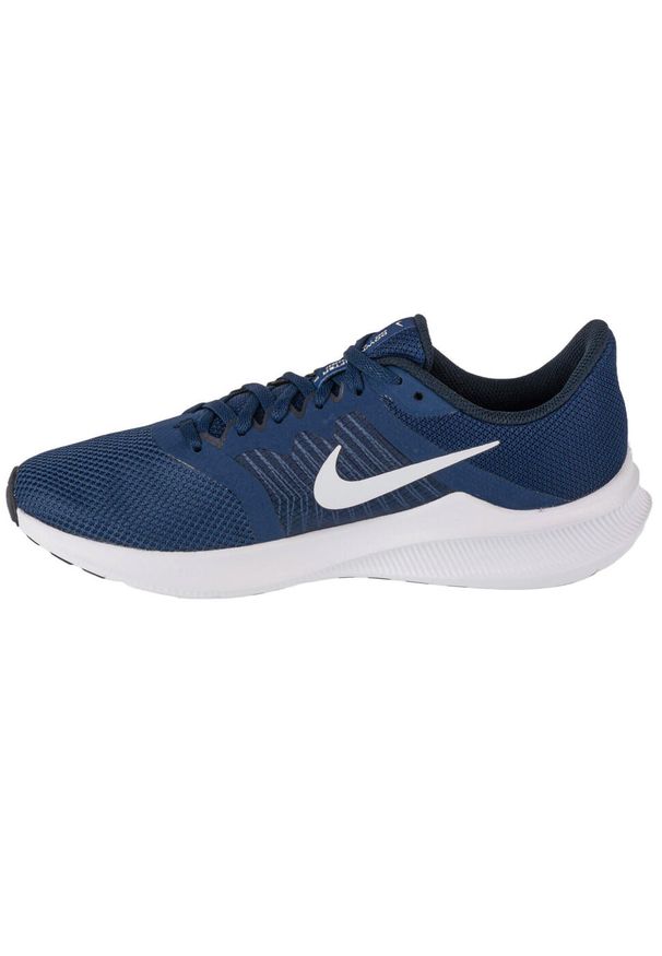 Nike Downshifter 11, Niebieski. Zapięcie: sznurówki. Kolor: niebieski, wielokolorowy. Materiał: syntetyk, tkanina, materiał. Szerokość cholewki: normalna. Model: Nike Downshifter